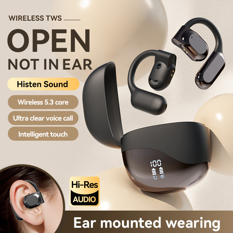 Headphones M62 Wireless 5.3 Bluetooth Earphones, Business Ear Mounted, Open, Large Capacity, Ultra Long Range, Driving And Running Earbuds Portable Audio Clearance