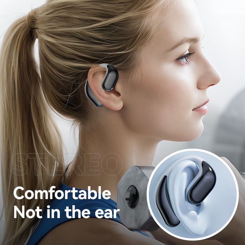 Open Ear Earhooks Headphones M65 Wireless Earbuds Air Conduction Headphones LED Power Display Earphones Sport Bluetooth 5.3 Headphones