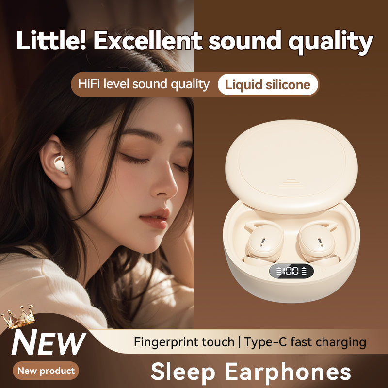 Sleeping Headphones Bluetooth 5.3 Wireless in-Ear Headphones Mini Noise Cancelling Earphone